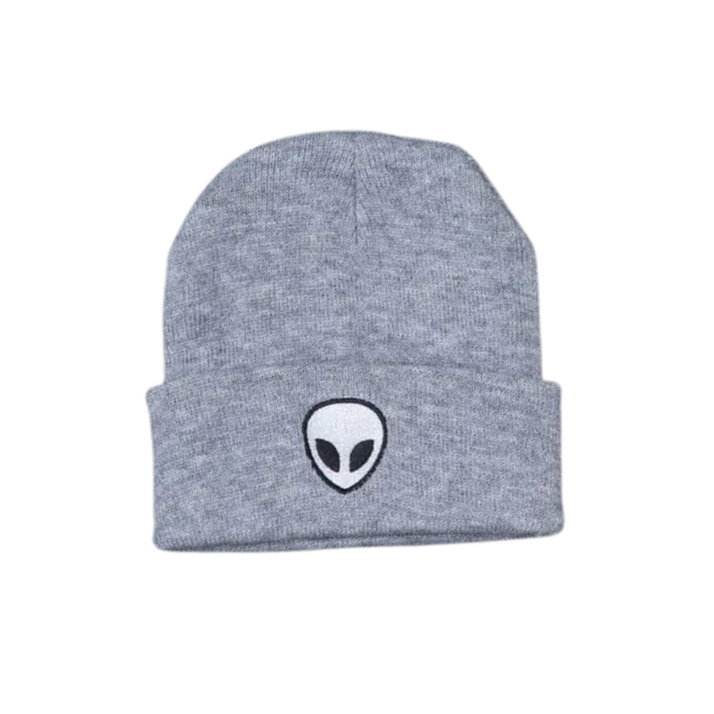Alien Embroidered Knit Beanie