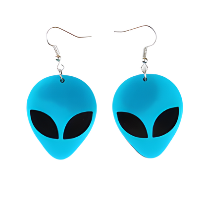 Acrylic Alien Earrings