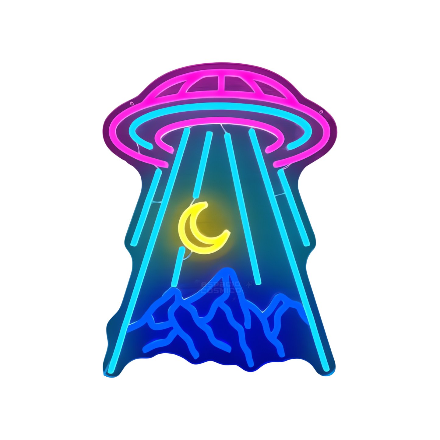 LED Neón OVNI en la Montaña