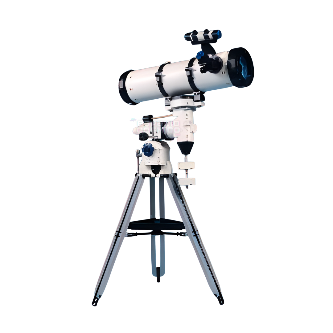 Front side view of the astronomical telescope building blocks model facing right