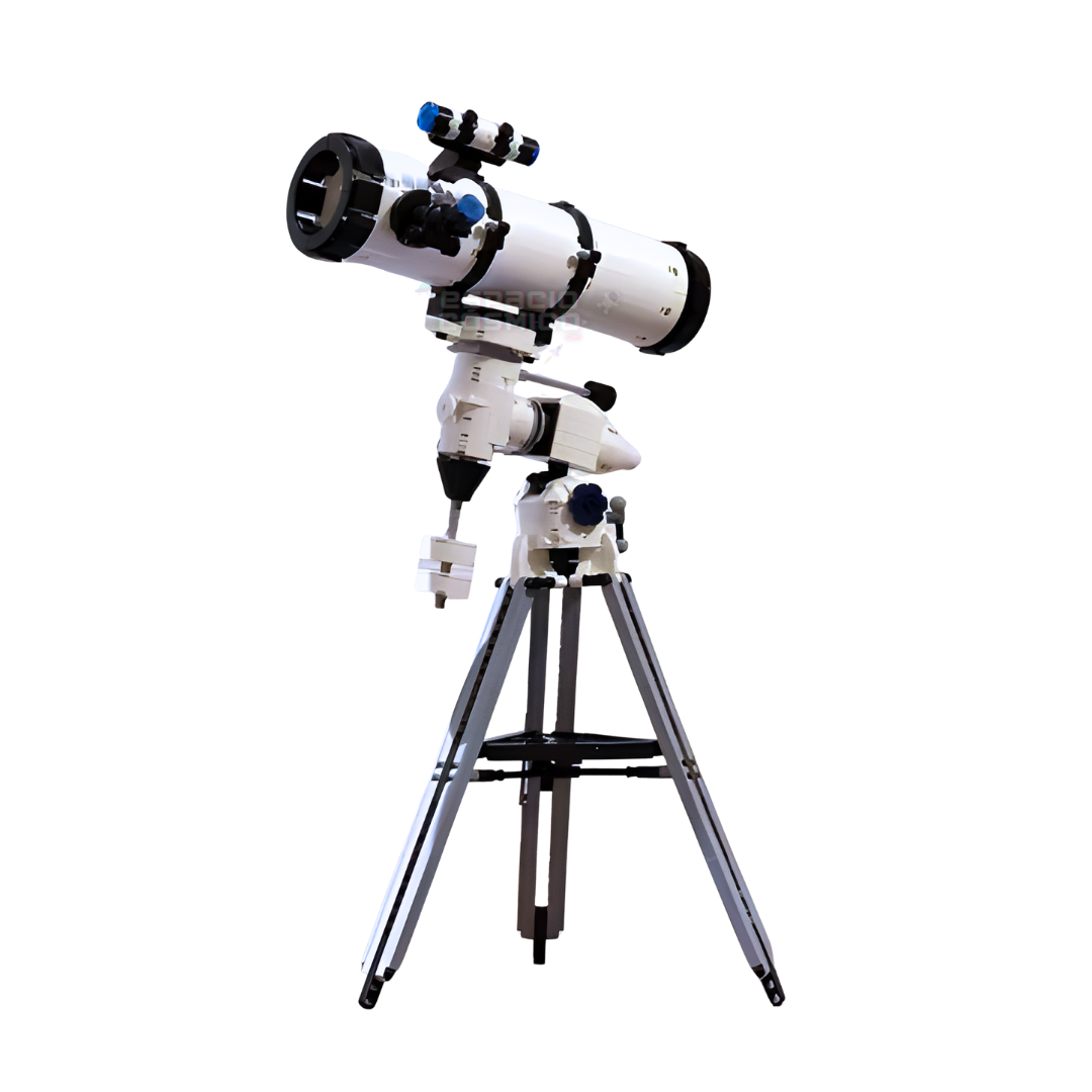 Astronomical telescope building blocks model angled to the left