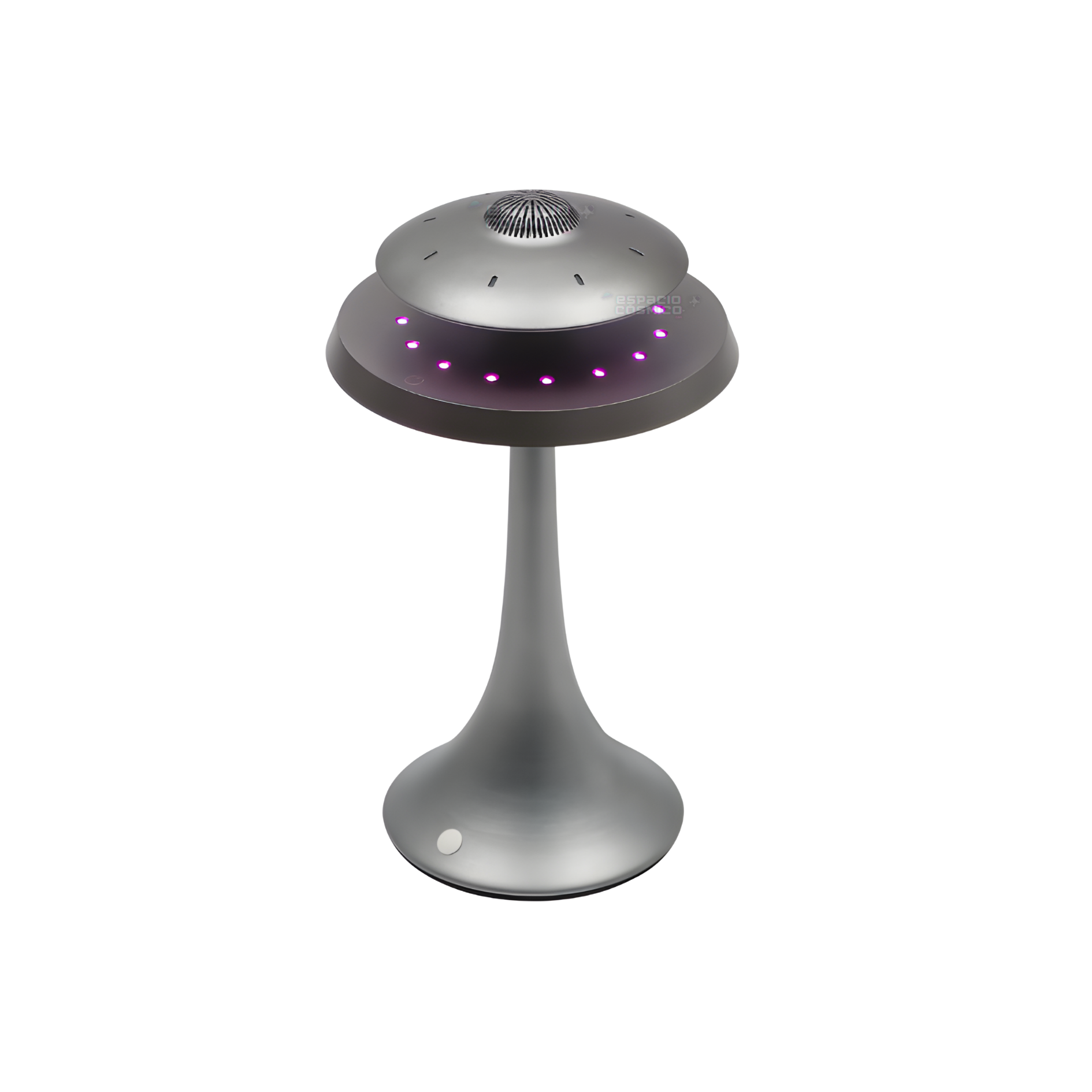 Top view of the UFO levitating speaker highlighting its circular floating structure